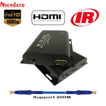 HDMI Extender 200M over Cat5/Cat6 With IR UTP H.264 HDMI Transmitter Receiver Network Extensor Extender Adapter For HDTV DVD PS3
HDMI Extender 200M over Cat5/Cat6 With IR UTP H.264 HDMI Transmitter Receiver Network Extensor Extender Adapter For HDTV DVD PS3