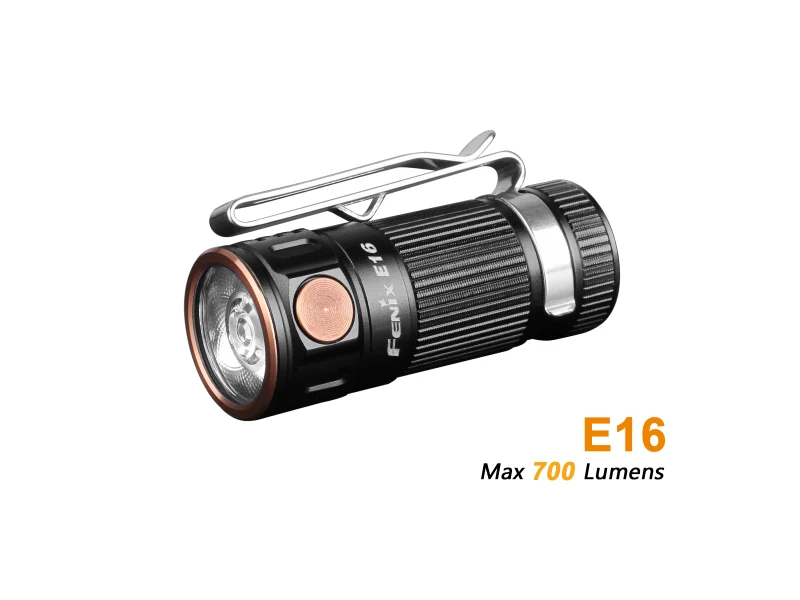 

2018 New FENIX E16 Cree XP-L HI neutral white LED Max 700 Lumens 16340/CR123A ultra-compact EDC flashlight