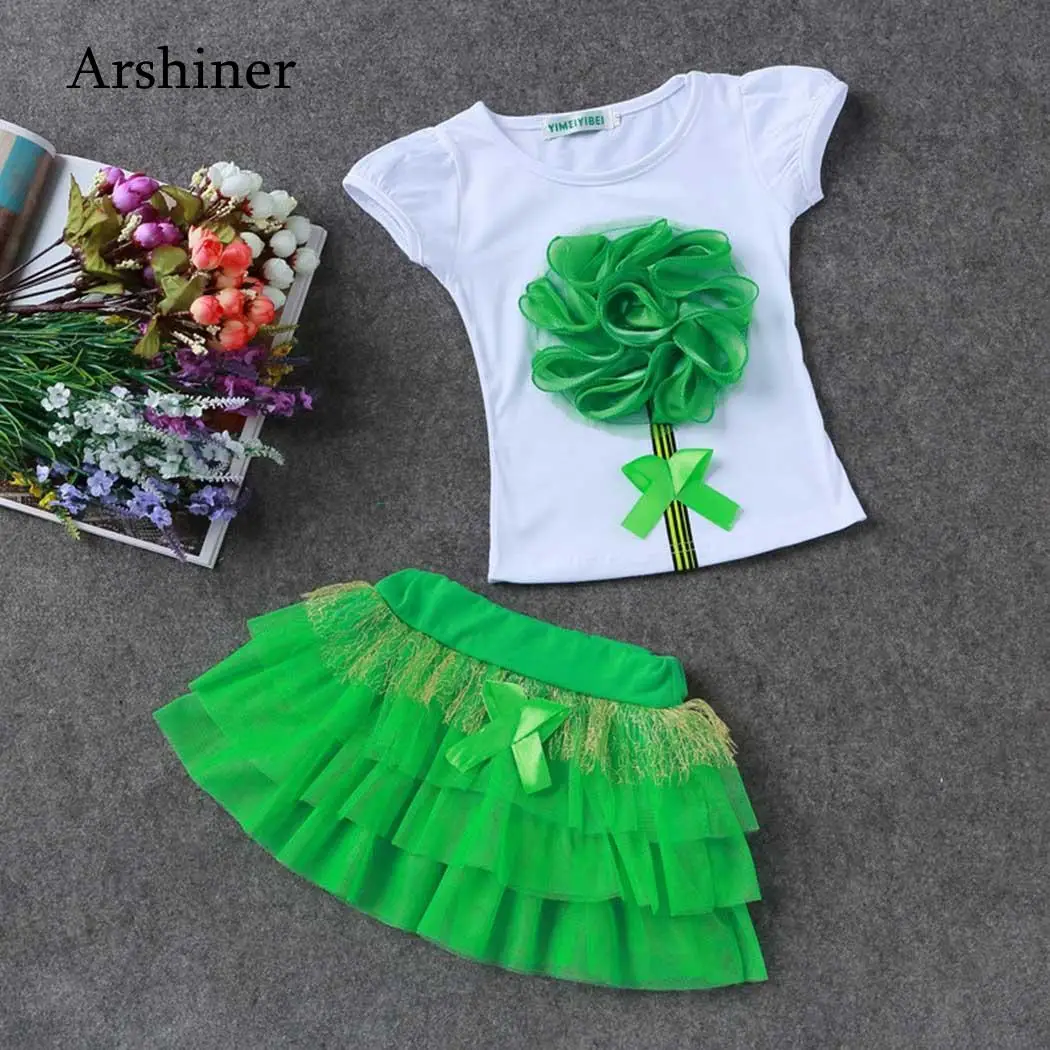 Dance Tutu Street Mesh Short Appliqu Patchwork Girls Sleeve Flower etc Skirts Set T-Shirt Outfits Clothes Casual
Dance Tutu Street Mesh Short Appliqu Patchwork Girls Sleeve Flower etc Skirts Set T-Shirt Outfits Clothes Casual