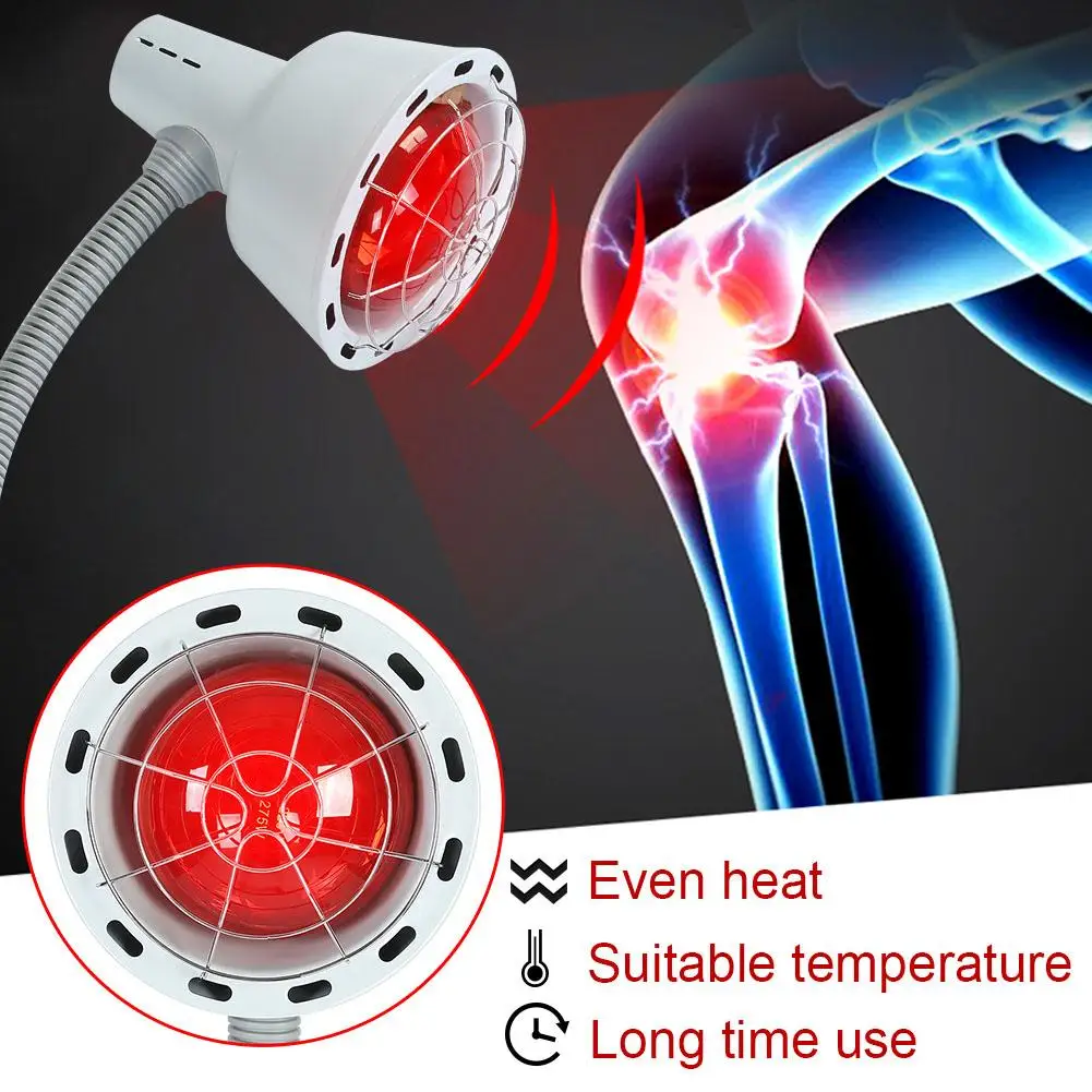 275W Infrared Light Heating Therapy Lamp Muscle Pain Cold Relief Lamp Adjustable Temperature Body Pain Relieve
275W Infrared Light Heating Therapy Lamp Muscle Pain Cold Relief Lamp Adjustable Temperature Body Pain Relieve