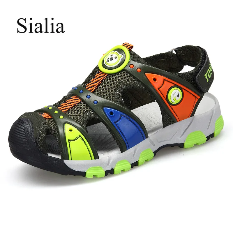 Sialia Summer Beach Boys Sandals For Girls Shoes Children Sandaks Kids Close-toe Cut-outs Breathable Flats With Pu tenis menino
Sialia Summer Beach Boys Sandals For Girls Shoes Children Sandaks Kids Close-toe Cut-outs Breathable Flats With Pu tenis menino