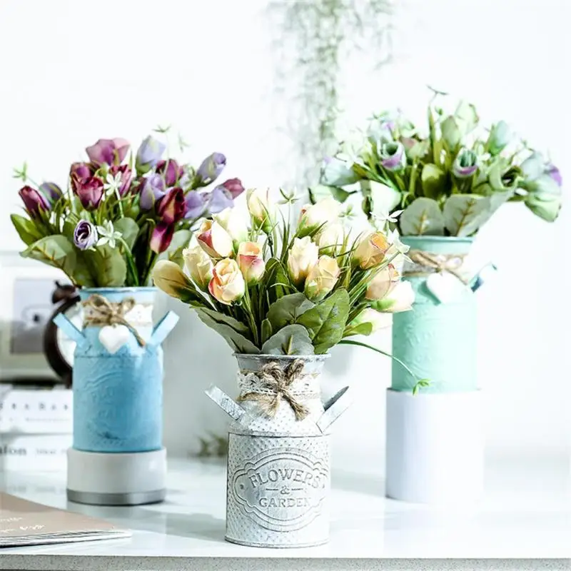 Simple Iron Vase Flower Pot Planter Pastoral Style Crafts Home Ornaments Creative Garden Ornaments Home Decoration
Simple Iron Vase Flower Pot Planter Pastoral Style Crafts Home Ornaments Creative Garden Ornaments Home Decoration