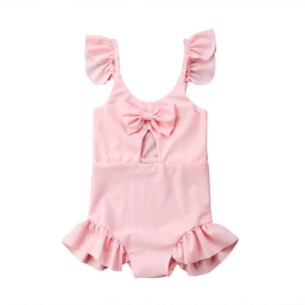 Pink Toddler Kids Baby Girl Ruffles Sleeveless Bowknot Swimming One Pieces Swimsuit Bathing Suit 1-6Y
Pink Toddler Kids Baby Girl Ruffles Sleeveless Bowknot Swimming One Pieces Swimsuit Bathing Suit 1-6Y