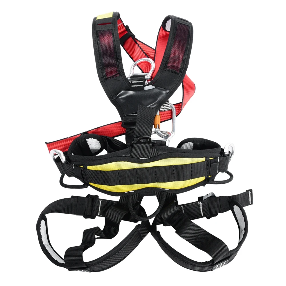 Professional Mountaineering Rappelling Rock Climbing Harnesses High altitude protection Full Body Safety Belt Anti Fall Gear
Professional Mountaineering Rappelling Rock Climbing Harnesses High altitude protection Full Body Safety Belt Anti Fall Gear