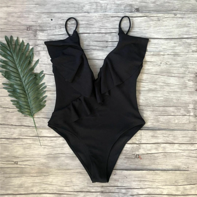 Sexy One Piece Swimsuit Women Brazilian Bikini Ruffle Swimwear Solid Swimming Suit For Women One Piece Bikini Trikini Monokini
Sexy One Piece Swimsuit Women Brazilian Bikini Ruffle Swimwear Solid Swimming Suit For Women One Piece Bikini Trikini Monokini