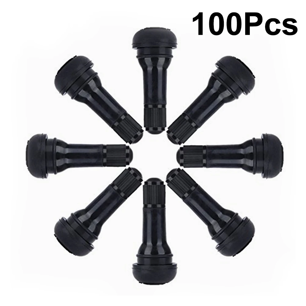 100pcs/Pack TR-413 Wheels Tires Valve Stems Caps Covers Black Rubber Snap-In Valve Stems Tire Tyre Valve Stems Car Cap
100pcs/Pack TR-413 Wheels Tires Valve Stems Caps Covers Black Rubber Snap-In Valve Stems Tire Tyre Valve Stems Car Cap