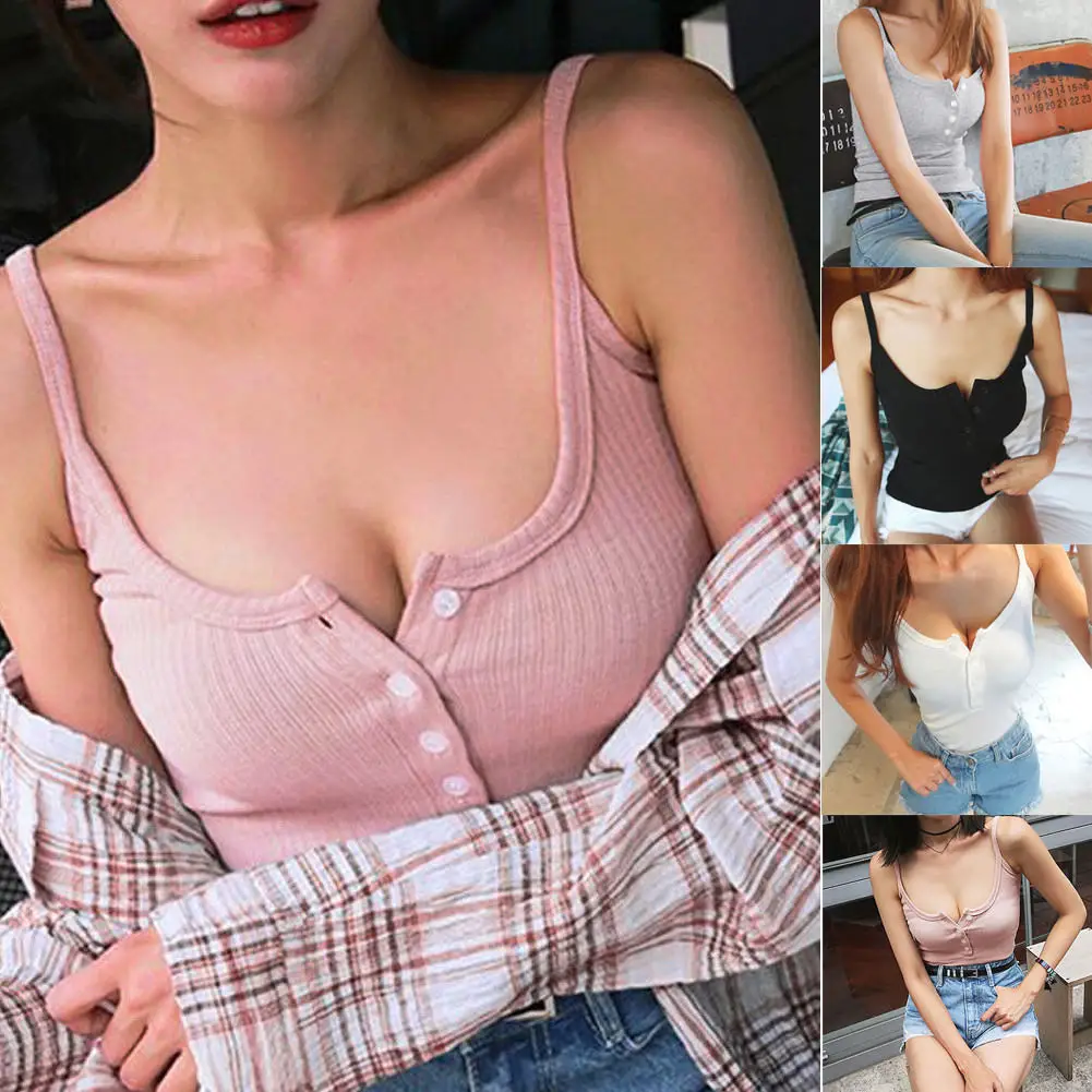 Plus Size S-3XL New Women Sexy Sleeveless Slim Fit Cotton Blend Tank Tops Button Solid Vest Top Clubwear Summer Hot
Plus Size S-3XL New Women Sexy Sleeveless Slim Fit Cotton Blend Tank Tops Button Solid Vest Top Clubwear Summer Hot