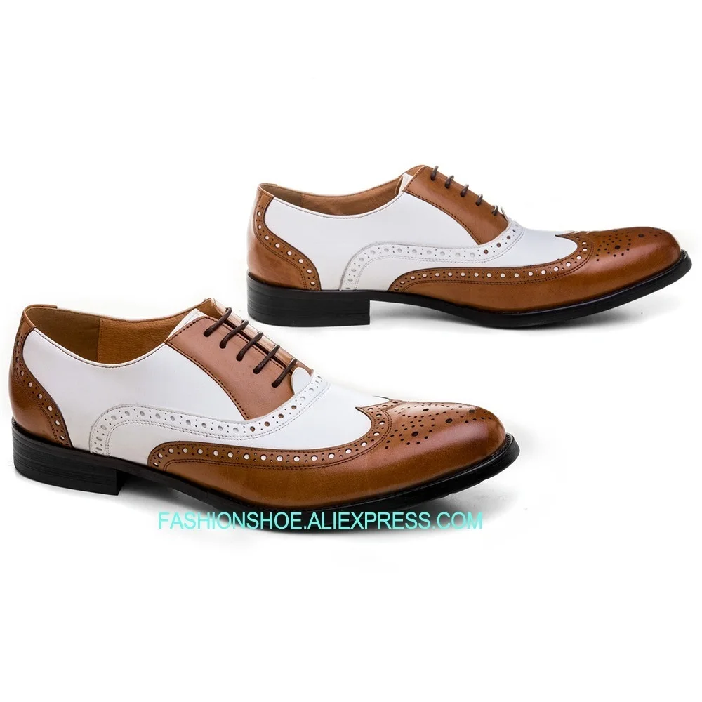 black white / brown white mens wedding shoes genuine leather dress shoes formal oxfords shoes
black white / brown white mens wedding shoes genuine leather dress shoes formal oxfords shoes