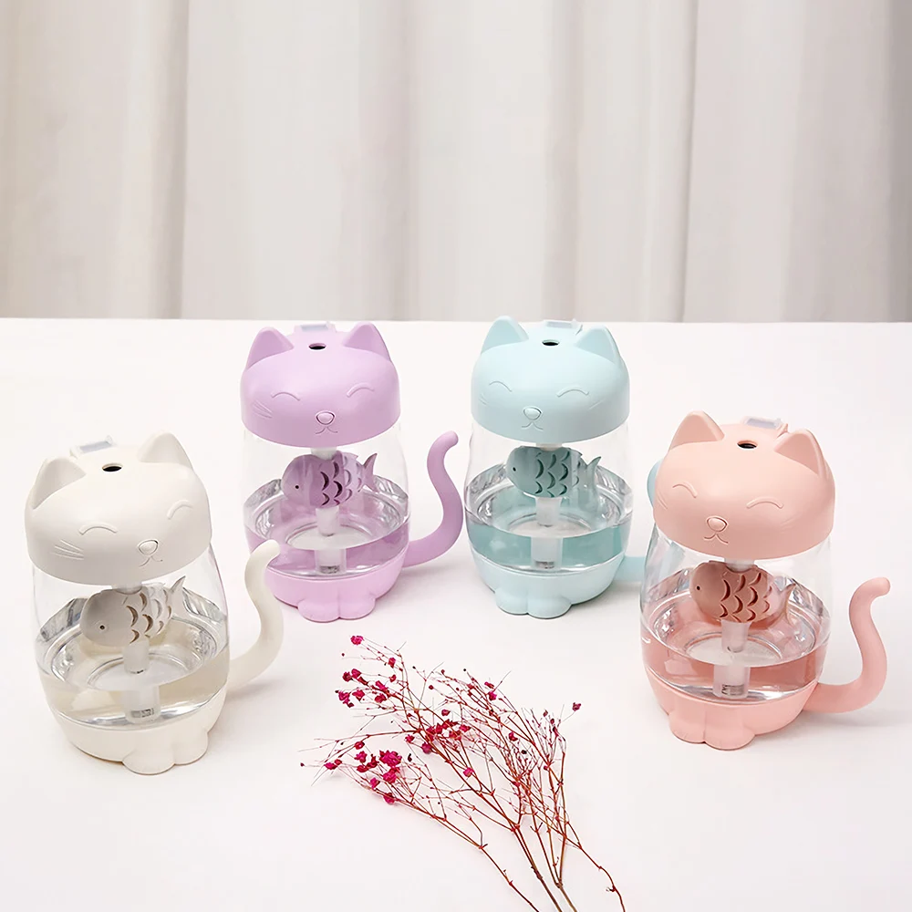 3 In 1 350ML USB Cat Air Humidifier Ultrasonic Cool-Mist Adorable Mini Humidifier With LED Light Mini USB Fan For Home Office
3 In 1 350ML USB Cat Air Humidifier Ultrasonic Cool-Mist Adorable Mini Humidifier With LED Light Mini USB Fan For Home Office