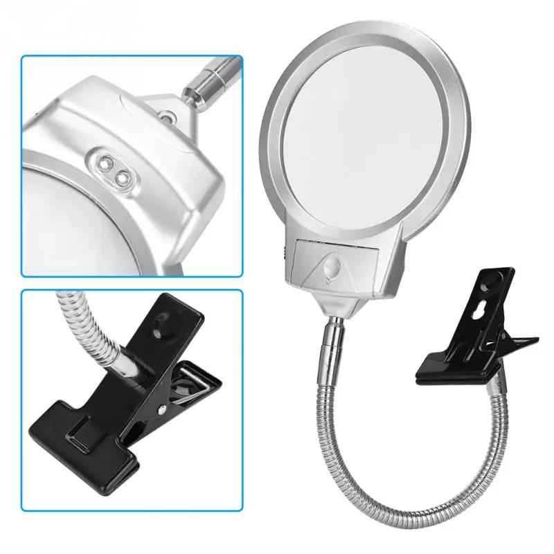 TMISHION 2.5X Magnifier Desk Lamp Foldable Magnifying Loupe Glasses Lighted Magnifier Desk Tattoo Nail Lamp with Clamp Stand
TMISHION 2.5X Magnifier Desk Lamp Foldable Magnifying Loupe Glasses Lighted Magnifier Desk Tattoo Nail Lamp with Clamp Stand