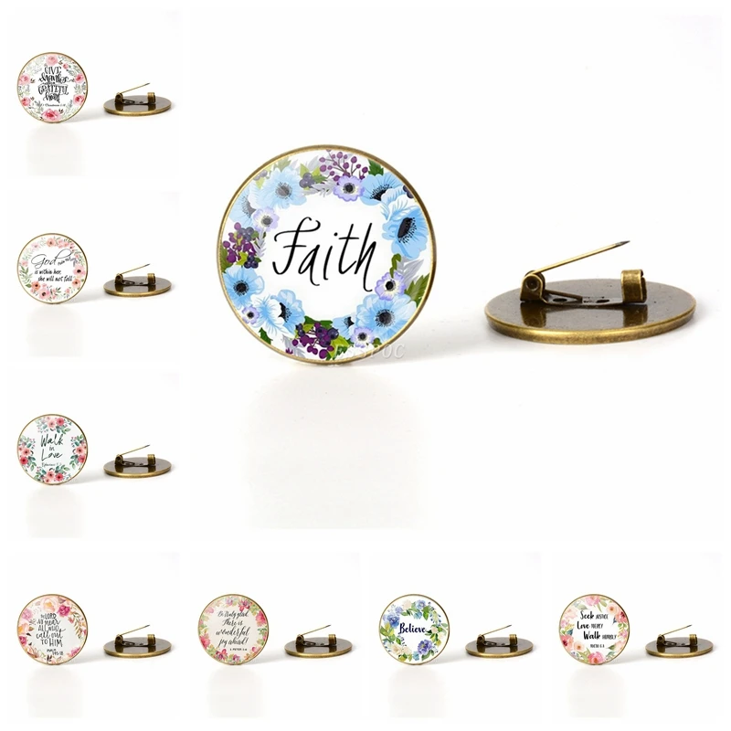 Bible Verse Quote Brooch Inspirational Quote Badge Women Vintage Bronze Brooches Pins Glass Cabochon Jewelry
Bible Verse Quote Brooch Inspirational Quote Badge Women Vintage Bronze Brooches Pins Glass Cabochon Jewelry