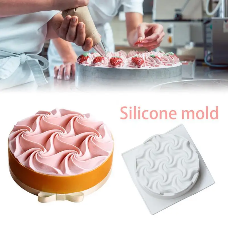 Spiral Flower Mousse Cake Silicone Mold Baking Utensils Innovative French Dessert Cake Mould Dessert Model Spiral Flower Mould B
Spiral Flower Mousse Cake Silicone Mold Baking Utensils Innovative French Dessert Cake Mould Dessert Model Spiral Flower Mould B