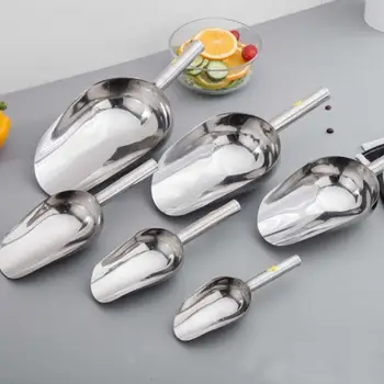 Functional Stainless Steel Shovel Ice Scoop Kitchen Bar Sugar Flour Buffet Dry Foods Shovel Scoops
Functional Stainless Steel Shovel Ice Scoop Kitchen Bar Sugar Flour Buffet Dry Foods Shovel Scoops