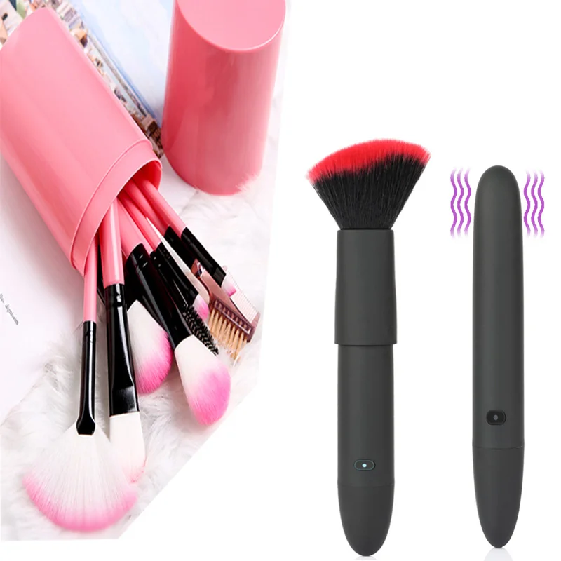 1Pcs Makeup Brushes Creative 10 Speeds Vibrating make up brushes USB charging waterproof mute Adult Tool pincel maquiagem
1Pcs Makeup Brushes Creative 10 Speeds Vibrating make up brushes USB charging waterproof mute Adult Tool pincel maquiagem