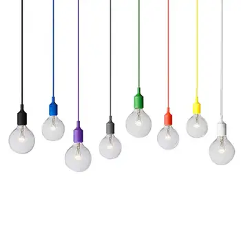 Silica Gel Suspension Wire For Lamp Holder Retro Decorative Seven-color Woven Fabric E27 Screw Color Lamp Holder
Silica Gel Suspension Wire For Lamp Holder Retro Decorative Seven-color Woven Fabric E27 Screw Color Lamp Holder