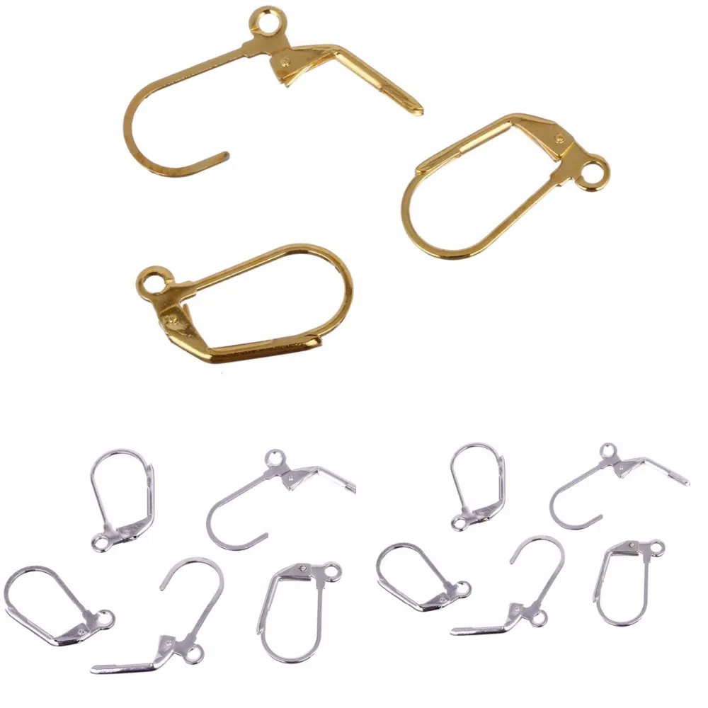 NEW 20 pcs/bag golden silvery Earring Hooks For DIY earring Clasps lever back earring findings
NEW 20 pcs/bag golden silvery Earring Hooks For DIY earring Clasps lever back earring findings
