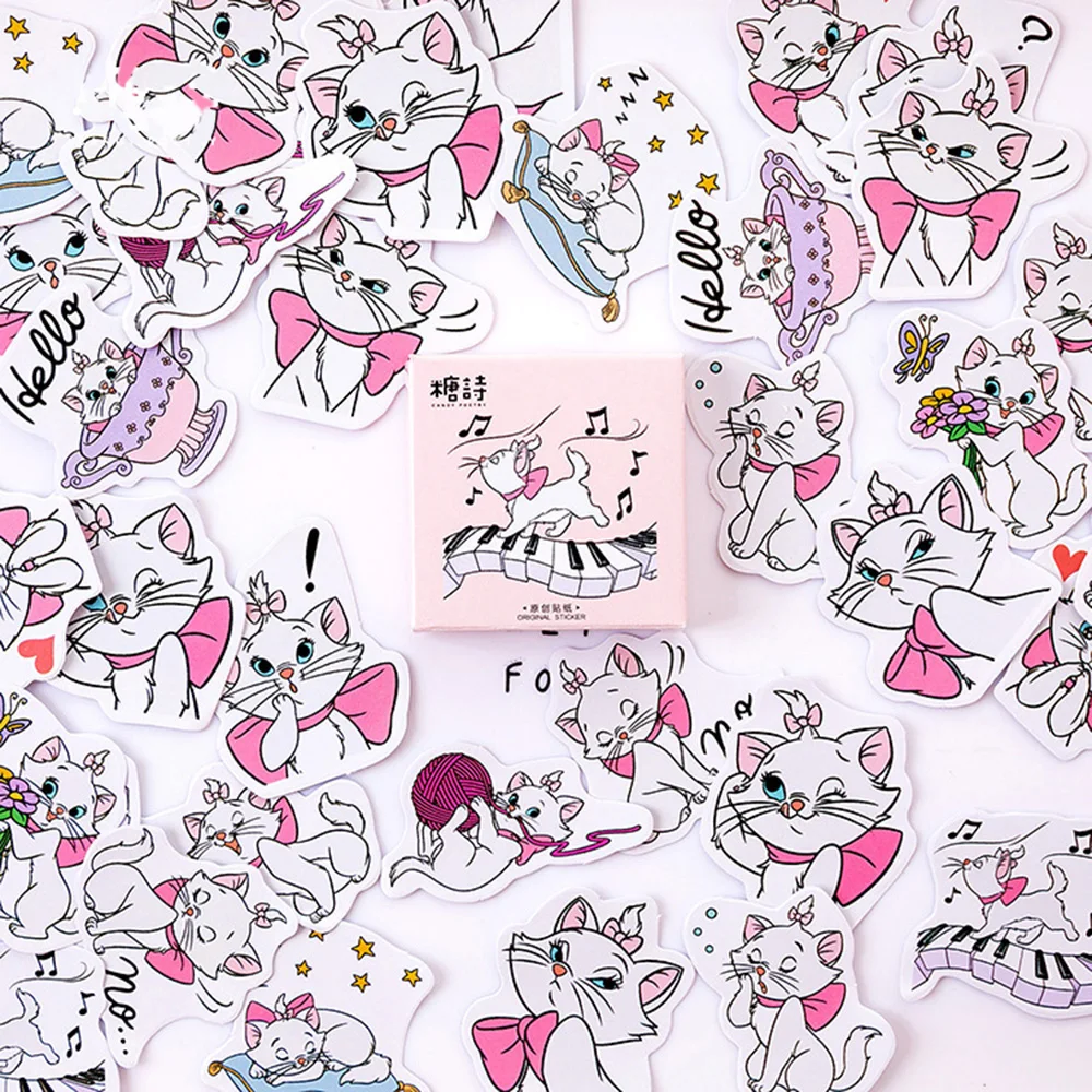 45Pcs/Set Cute Cat Music Decorative Stickers Adhesive Stationery Stickers DIY Decoration Diary Stickers Box Package
45Pcs/Set Cute Cat Music Decorative Stickers Adhesive Stationery Stickers DIY Decoration Diary Stickers Box Package
