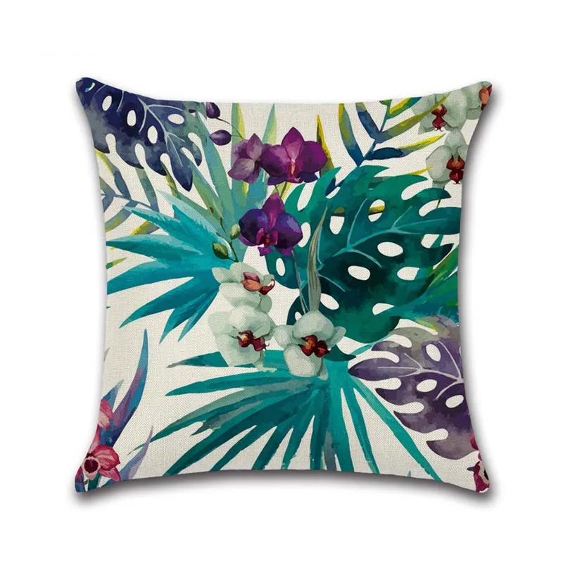 Tropical Plants Decorative Pillowcases Cotton Linen Pillow Case Flowers Pillow Cover kussensloop almohada30
Tropical Plants Decorative Pillowcases Cotton Linen Pillow Case Flowers Pillow Cover kussensloop almohada30