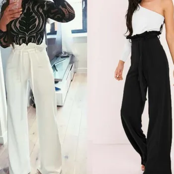 Self Belted Box Pleated Palazzo Pants Women Elegant Loose Long Pants 2019 Summer Solid High Waist Wide Leg Pants
Self Belted Box Pleated Palazzo Pants Women Elegant Loose Long Pants 2019 Summer Solid High Waist Wide Leg Pants