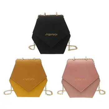 Fashion Women PU Chain Shoulder Bags Geometric Hexagon Polygon Casual Crossbody Bag Flap Hasp Chain
Fashion Women PU Chain Shoulder Bags Geometric Hexagon Polygon Casual Crossbody Bag Flap Hasp Chain