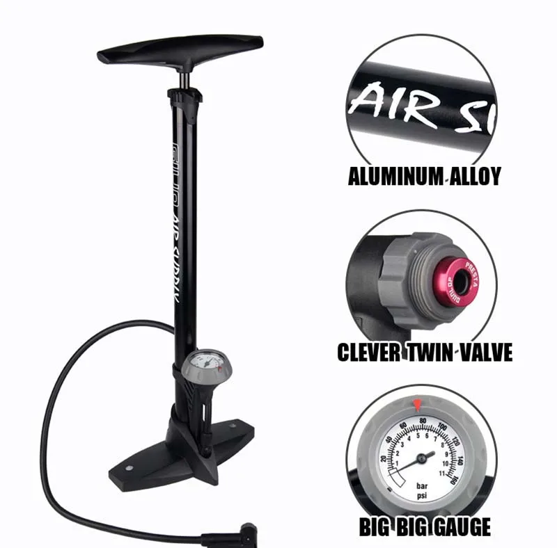 Bicycle Air Pump Giyo Tire Inflator With Top Barometer Floor Type Riding Bike 160Psi High-pressure Pump Infator High Quality
Bicycle Air Pump Giyo Tire Inflator With Top Barometer Floor Type Riding Bike 160Psi High-pressure Pump Infator High Quality