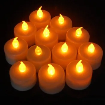 12 pcs/lot Electric Candles LED Flickering Tea Lights Battery Powered Operated Candles for Wedding Party Decoration birthday
12 pcs/lot Electric Candles LED Flickering Tea Lights Battery Powered Operated Candles for Wedding Party Decoration birthday