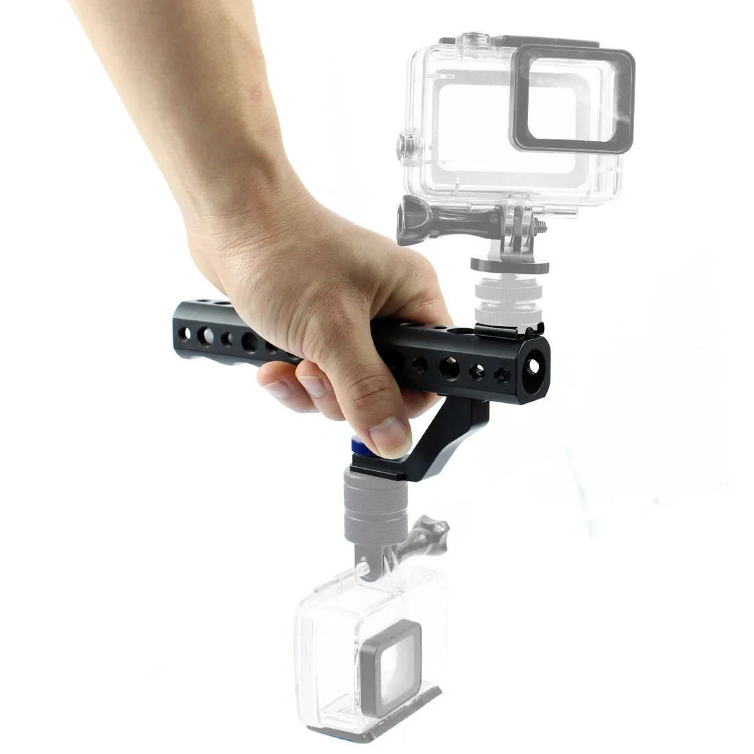 DSLR Camera Quick Release Top Handle 28mm with Hot Shoe 1/4" 3/8" for DSLR Cage Rig Low Angle Shot for Sony A6500 GH5 G85 A7RIII
DSLR Camera Quick Release Top Handle 28mm with Hot Shoe 1/4" 3/8" for DSLR Cage Rig Low Angle Shot for Sony A6500 GH5 G85 A7RIII
