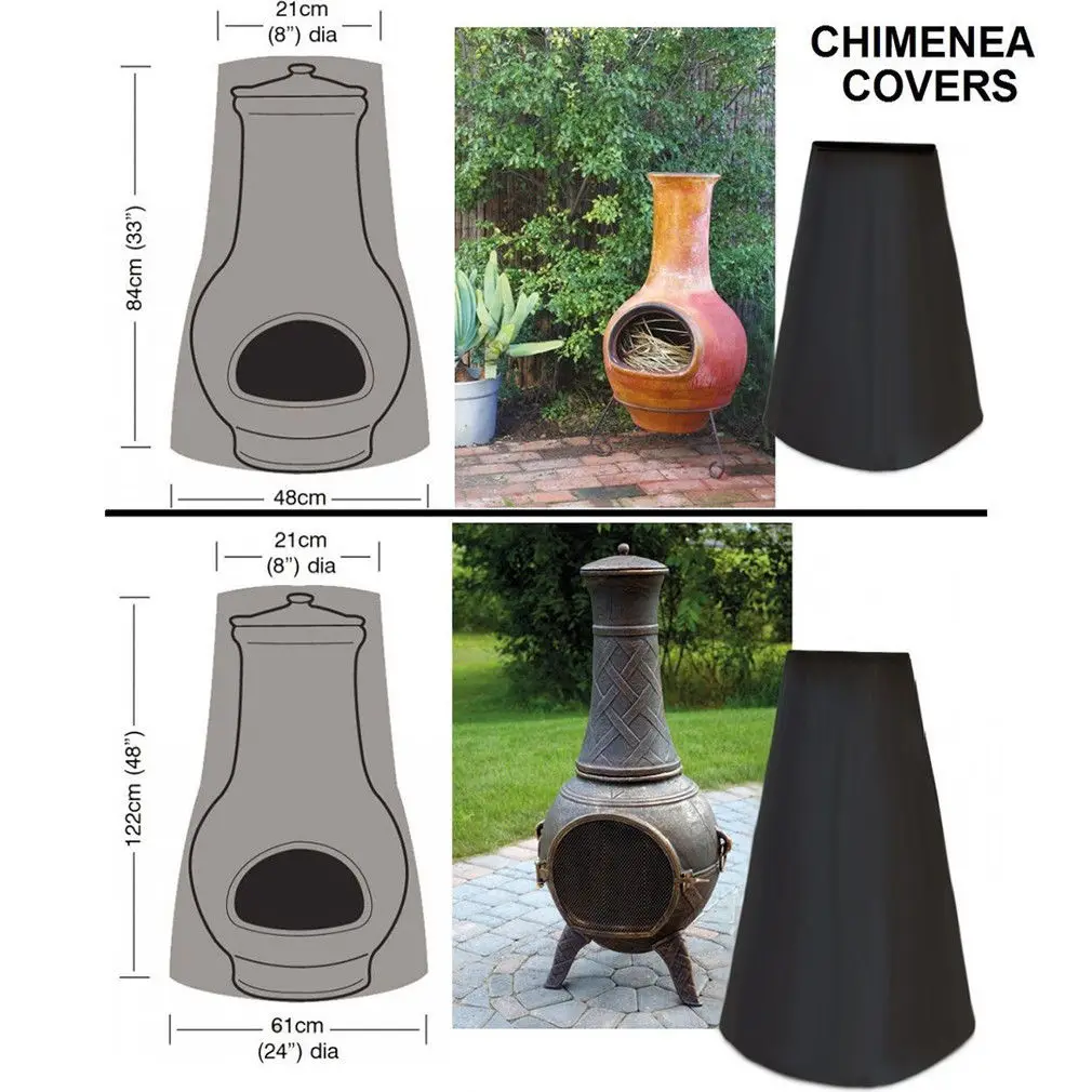 61*21*122cm Patio Chiminea Cover Waterproof Protective Chimney Fire Pit Heater Cover Weatherproof for Veranda Outdoor Garden
61*21*122cm Patio Chiminea Cover Waterproof Protective Chimney Fire Pit Heater Cover Weatherproof for Veranda Outdoor Garden