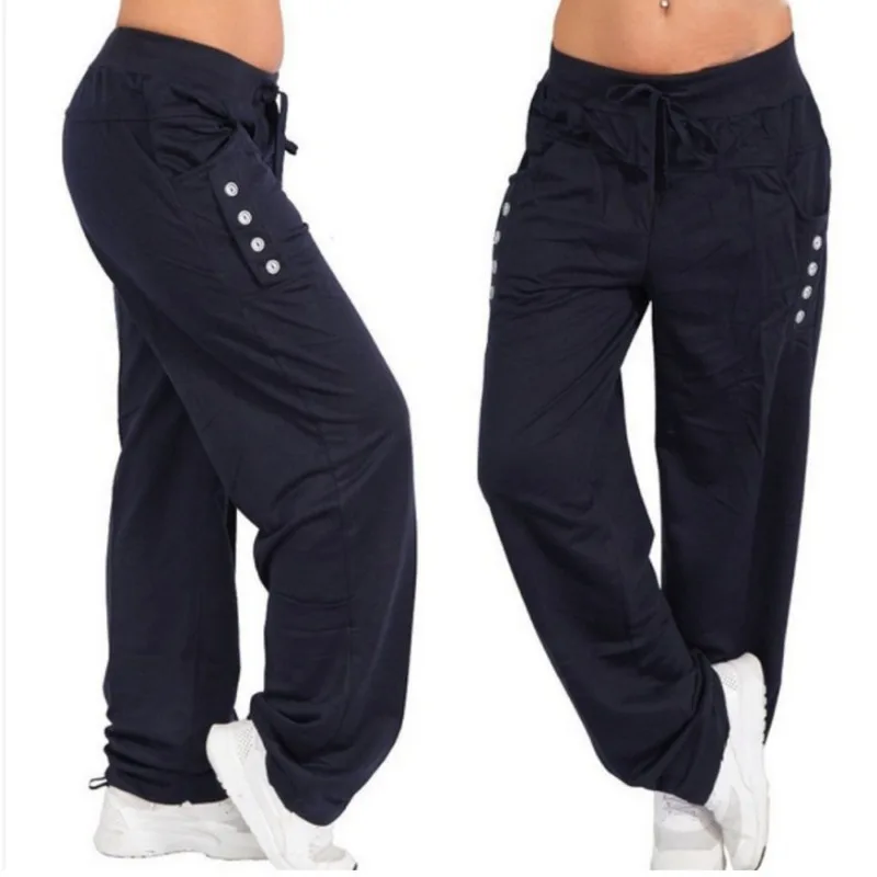 Men Pants Solid Color Drawstring Lacing Up Men Button Leisure Cotton All Match Loose Hip Hop Pants
Men Pants Solid Color Drawstring Lacing Up Men Button Leisure Cotton All Match Loose Hip Hop Pants
