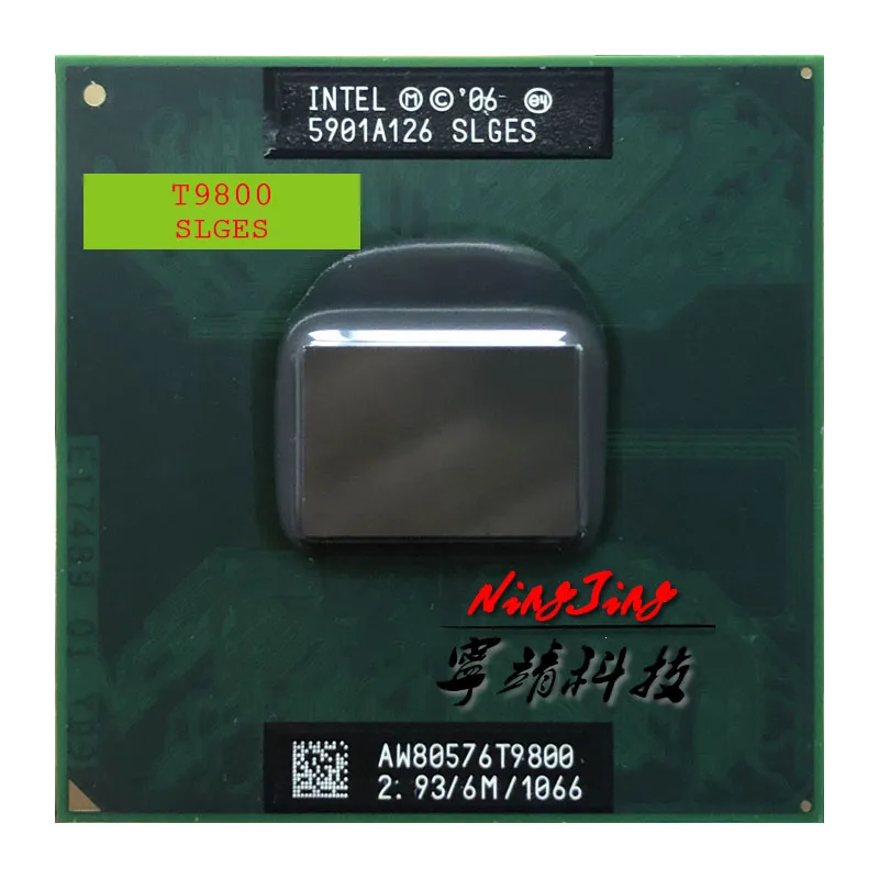 Процессор Intel Core 2 Duo T9800 SLGES 9 ГГц двухъядерный двухпоточный ЦПУ 6 Мб 35 Вт Разъем