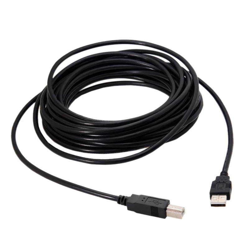 Фото USB 2 0 25 футов Принтер Сканер кабель типа A папа Тип B совместимый для eichi-P Caenon Epison |