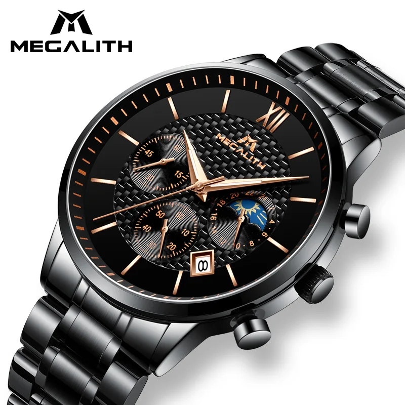 MAGELITH Luxury Casual Watches For Mens Waterproof Chronograph Sport Business Watch Stainless Steel Quartz Wrist Watches Male
MAGELITH Luxury Casual Watches For Mens Waterproof Chronograph Sport Business Watch Stainless Steel Quartz Wrist Watches Male
