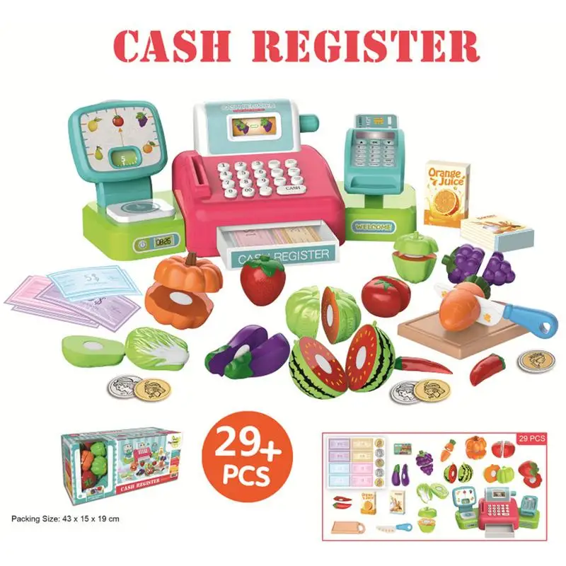 Cash Register With Scanner Weighing Scale Electronic Educational Toy Multi-functional Play Toy For Kid Real Calculator Toys
Cash Register With Scanner Weighing Scale Electronic Educational Toy Multi-functional Play Toy For Kid Real Calculator Toys