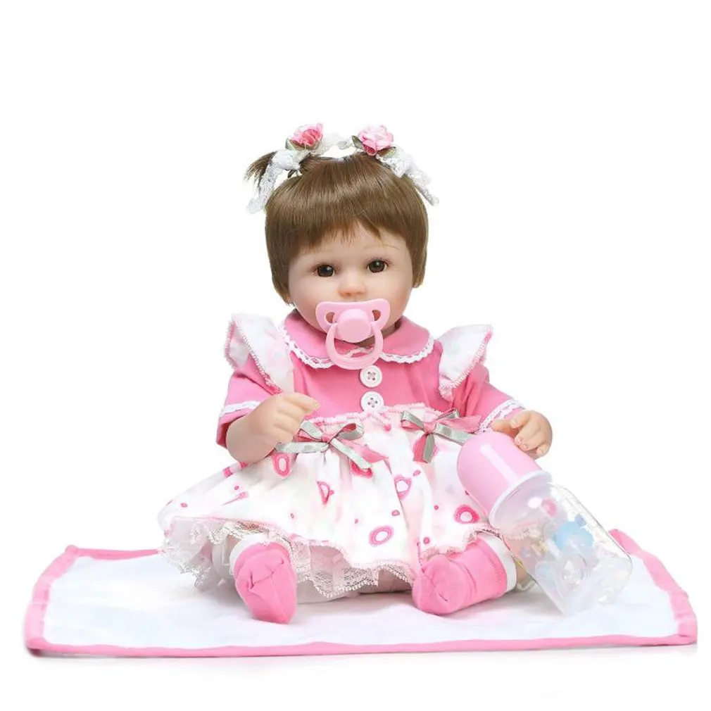 Reborn Baby Doll Realistic Soft Silicone Reborn Babies Girl 45CM Cute Adorable Bebe Kids Brinquedos Toy
Reborn Baby Doll Realistic Soft Silicone Reborn Babies Girl 45CM Cute Adorable Bebe Kids Brinquedos Toy