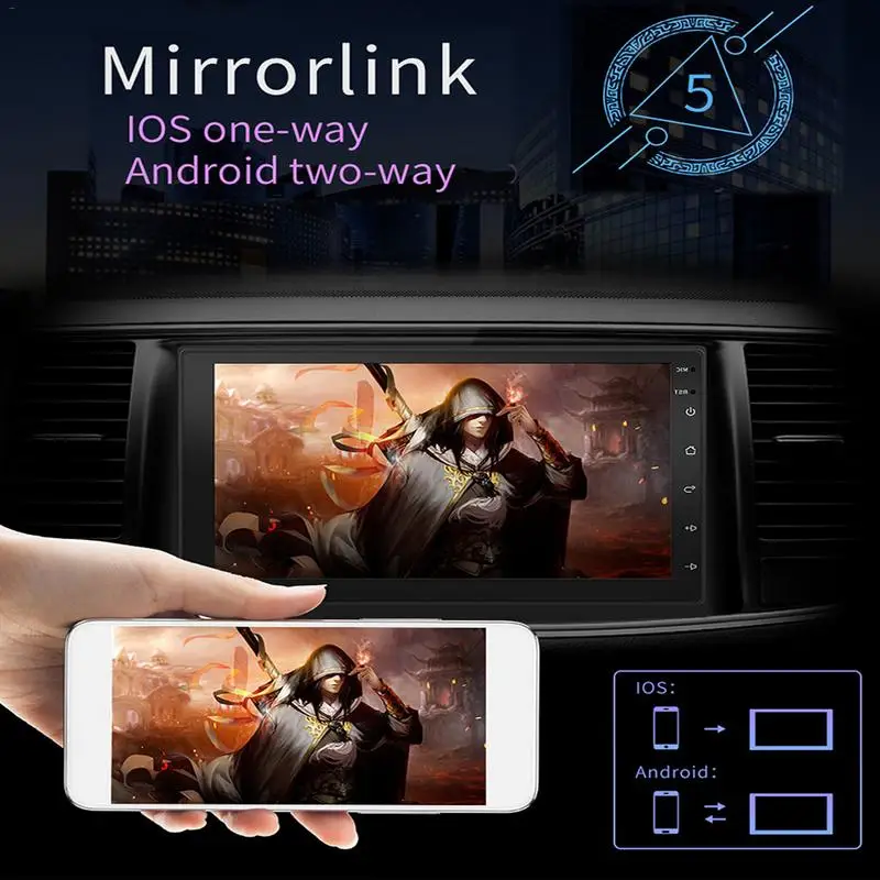 Android 8.1 System 16g Memory Touch Screen Button 2 DIN 7 Inch HD Car Bluetooth MP5 Player GPS Navigation One Piece Machine
Android 8.1 System 16g Memory Touch Screen Button 2 DIN 7 Inch HD Car Bluetooth MP5 Player GPS Navigation One Piece Machine