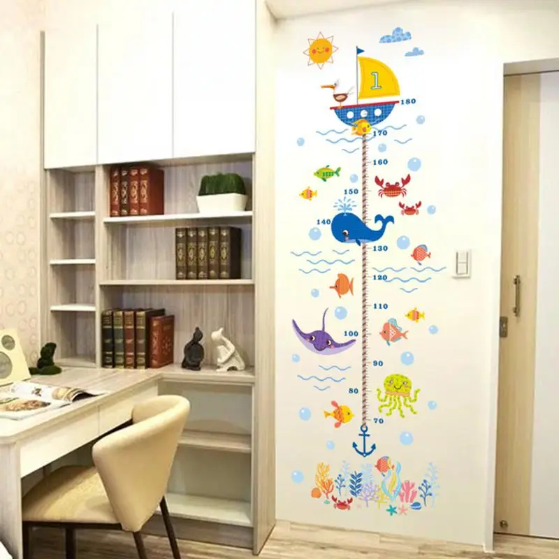 Stickers Underwater World Kids Child Height Chart Measure Wall Sticker For Kids Rooms Height Chart Ruler Wall Decals Home Decor
Stickers Underwater World Kids Child Height Chart Measure Wall Sticker For Kids Rooms Height Chart Ruler Wall Decals Home Decor