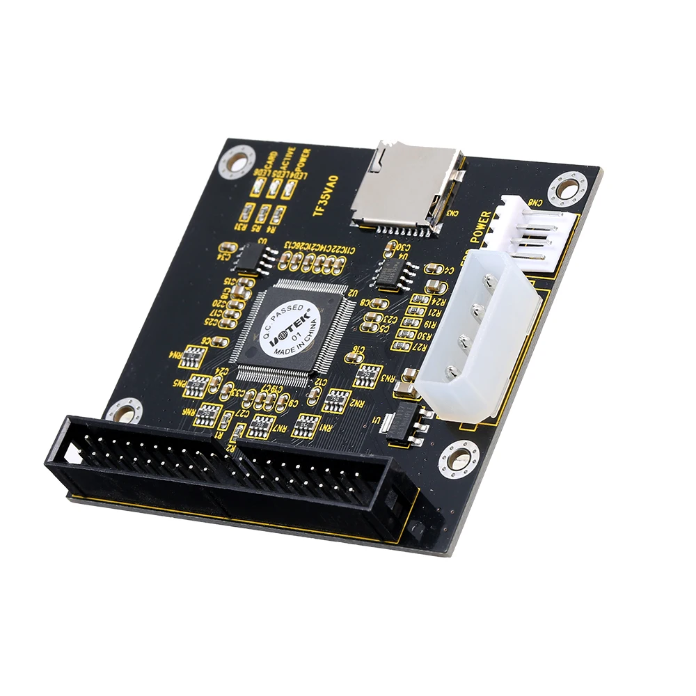 TF to 3.5in IDE Micro SD to IDE 44Pin Hard Disk Adapter Card for Laptop Standard IDE Interface Support DMA and ULTRA DMA mode
TF to 3.5in IDE Micro SD to IDE 44Pin Hard Disk Adapter Card for Laptop Standard IDE Interface Support DMA and ULTRA DMA mode