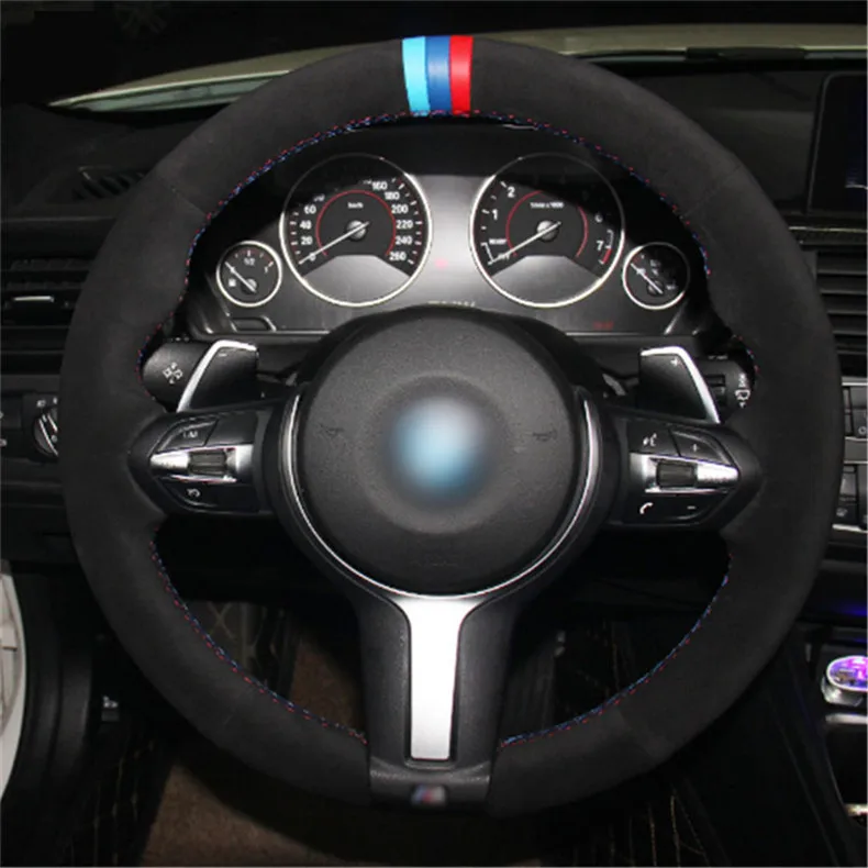 Top Leather Steering Wheel Hand-stitch on Wrap Cover For BMW F87 M2 F80 M3 F82 M4 M5 F12 F13 M6 F85 X5 M F86 X6 M F33 M Sport
Top Leather Steering Wheel Hand-stitch on Wrap Cover For BMW F87 M2 F80 M3 F82 M4 M5 F12 F13 M6 F85 X5 M F86 X6 M F33 M Sport
