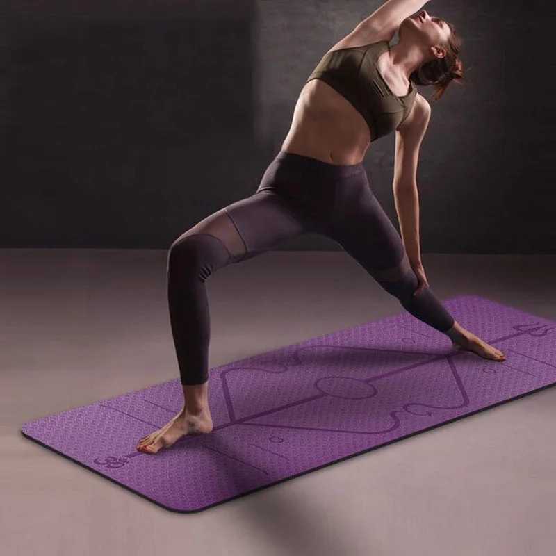 6MM TPE Yoga Mat with Position Line Non Slip Carpet Mat High Density For Beginner Environmental Fitness Gymnastic Mat 183cmX61cm
6MM TPE Yoga Mat with Position Line Non Slip Carpet Mat High Density For Beginner Environmental Fitness Gymnastic Mat 183cmX61cm