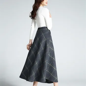 New Fashion Female High Waist Maxi Skirts Spring Autumn Ladies Casual Plaid A-Line Skirt
New Fashion Female High Waist Maxi Skirts Spring Autumn Ladies Casual Plaid A-Line Skirt