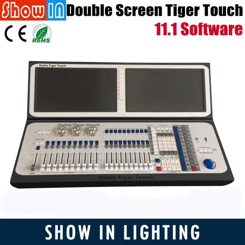 Double Screen Tiger Touch Plus Console 11.1 Software i7CPU DMX Luces DJ Disco Party Music Lighting Controller With Flightcase
Double Screen Tiger Touch Plus Console 11.1 Software i7CPU DMX Luces DJ Disco Party Music Lighting Controller With Flightcase