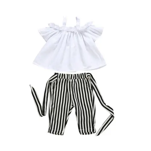 toddler girl clothes 2PCS Toddler Kids Baby Girl Off Shoulder Tops Stripe Pants Outfits Sunsuit girls clothes
toddler girl clothes 2PCS Toddler Kids Baby Girl Off Shoulder Tops Stripe Pants Outfits Sunsuit girls clothes