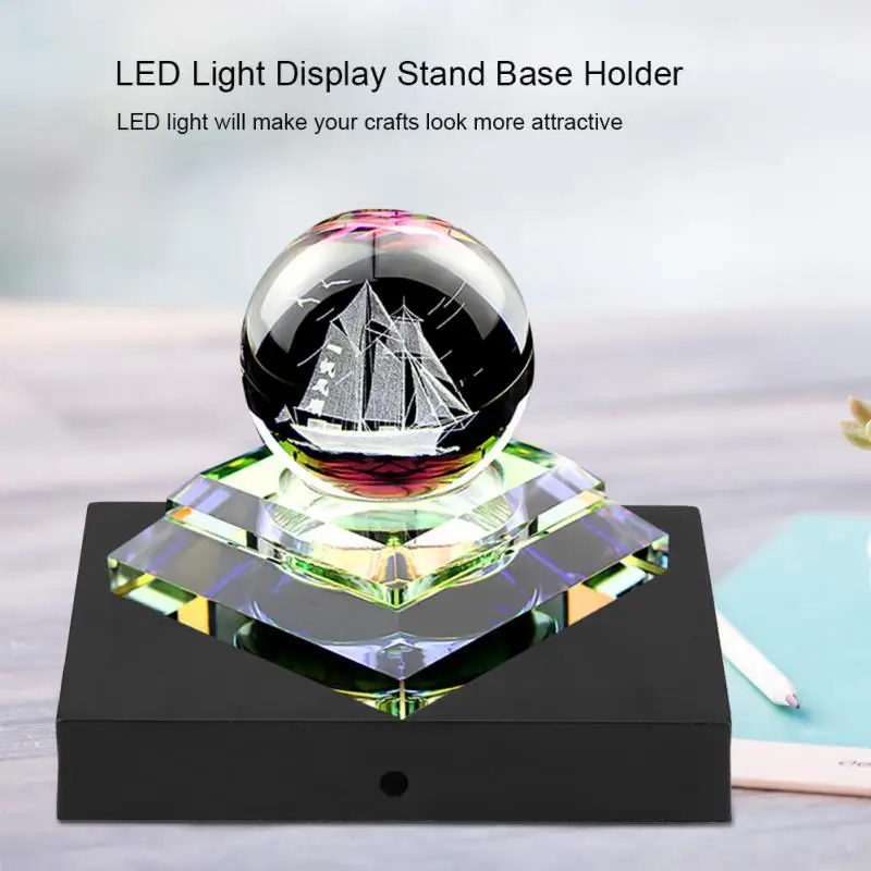 AC 100-240V LED Luminous Base Light Colorful Stand Base Glass Art Lighting Holder Transparent Object Display
AC 100-240V LED Luminous Base Light Colorful Stand Base Glass Art Lighting Holder Transparent Object Display