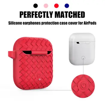 Earphone Case for Airpods Soft Silicone Shockproof Cover Headphone Anti-knock Protection Box with Hook
Earphone Case for Airpods Soft Silicone Shockproof Cover Headphone Anti-knock Protection Box with Hook