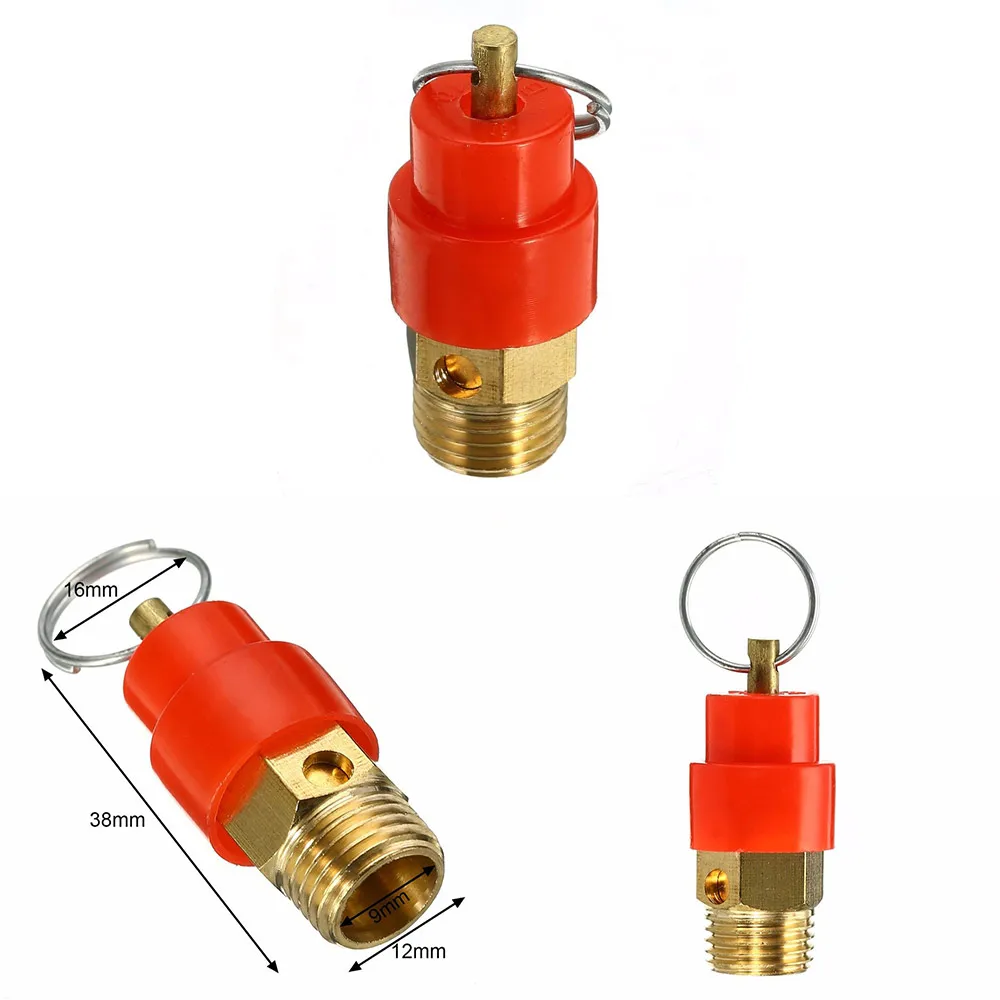 1/4'' BSP 120PSI Air Compressor Safety Relief Valve Pressure Release Regulator 9mm Diameter For Pressure Piping/Vessels
1/4'' BSP 120PSI Air Compressor Safety Relief Valve Pressure Release Regulator 9mm Diameter For Pressure Piping/Vessels