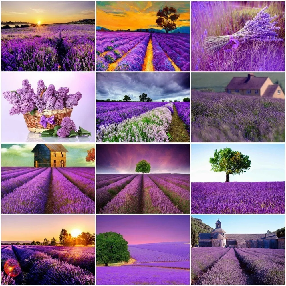 Huacan Diamond Painting Landscape Lavender Diamond Embroidery Cross Stitch Mosaic 5D DIY Full Square Rhinestones Home Decor Gift
Huacan Diamond Painting Landscape Lavender Diamond Embroidery Cross Stitch Mosaic 5D DIY Full Square Rhinestones Home Decor Gift
