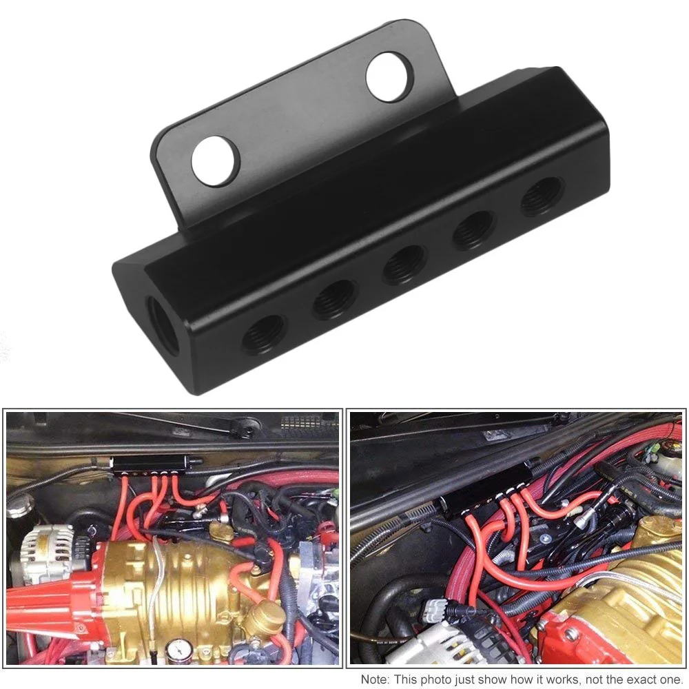 Vacuum Intake Manifold 6 Port 1/8 NPT Universal Aluminum Turbo Boost Block Intake Manifold Black Vacuum Intake Manifold
Vacuum Intake Manifold 6 Port 1/8 NPT Universal Aluminum Turbo Boost Block Intake Manifold Black Vacuum Intake Manifold