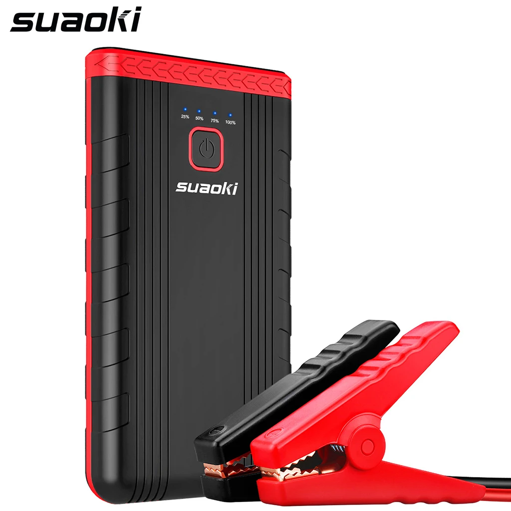 Suaoki U3 400A Peak Car Jump Starter Car Battery Booster Portable 5V/2.4A QC Power Bank with Intelligent Clamps for car phone
Suaoki U3 400A Peak Car Jump Starter Car Battery Booster Portable 5V/2.4A QC Power Bank with Intelligent Clamps for car phone