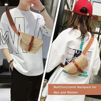 Women Casual Straw Waist Chest Bag Female Vocation Small Holiday Beach Shoulder Bags Ladies Single Shoulder Crossbody Waist Bag
Women Casual Straw Waist Chest Bag Female Vocation Small Holiday Beach Shoulder Bags Ladies Single Shoulder Crossbody Waist Bag