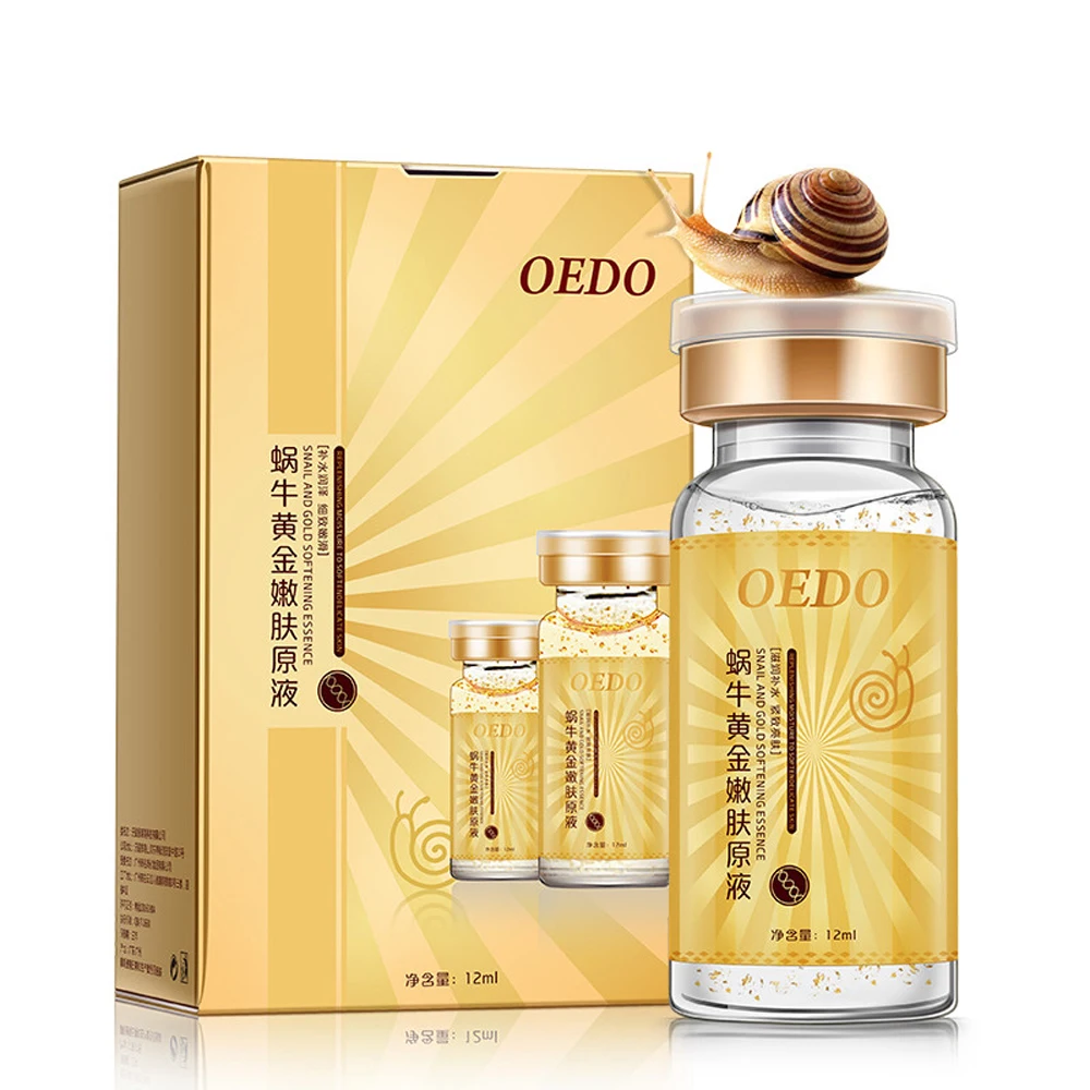 OEDO Anti-Aging Snail and Gold Essence Hydrating Hyaluronic Acid Moisturizers Treatment Face Care Cream Serum Snail Pure Extract 
OEDO Anti-Aging Snail and Gold Essence Hydrating Hyaluronic Acid Moisturizers Treatment Face Care Cream Serum Snail Pure Extract